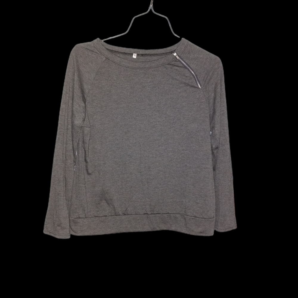 Zipper Long Sleeve Shirt